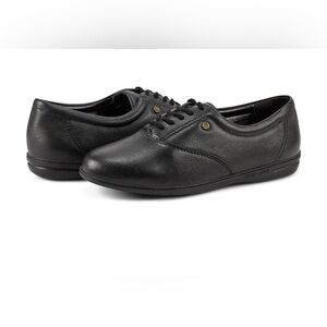 Easy Spirit Motion women’s Black leather lace up shoes  Oxfords 10 Narrow NEW